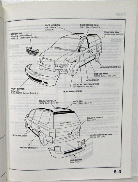 Honda Odyssey parts diagram